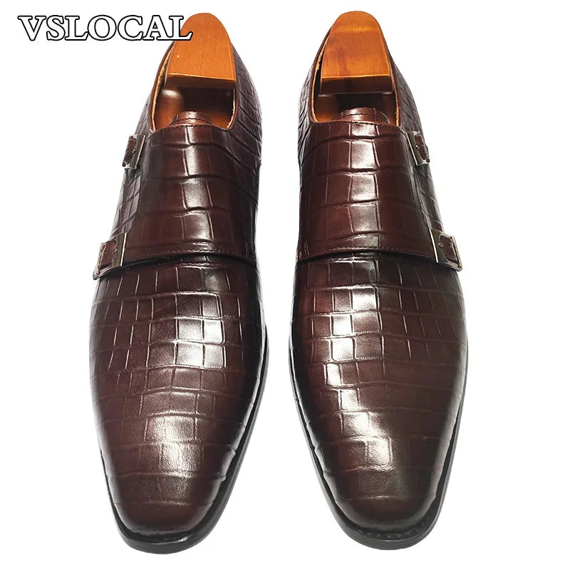 Mocassins Monk homme en cuir véritable – CLEVI Paris
