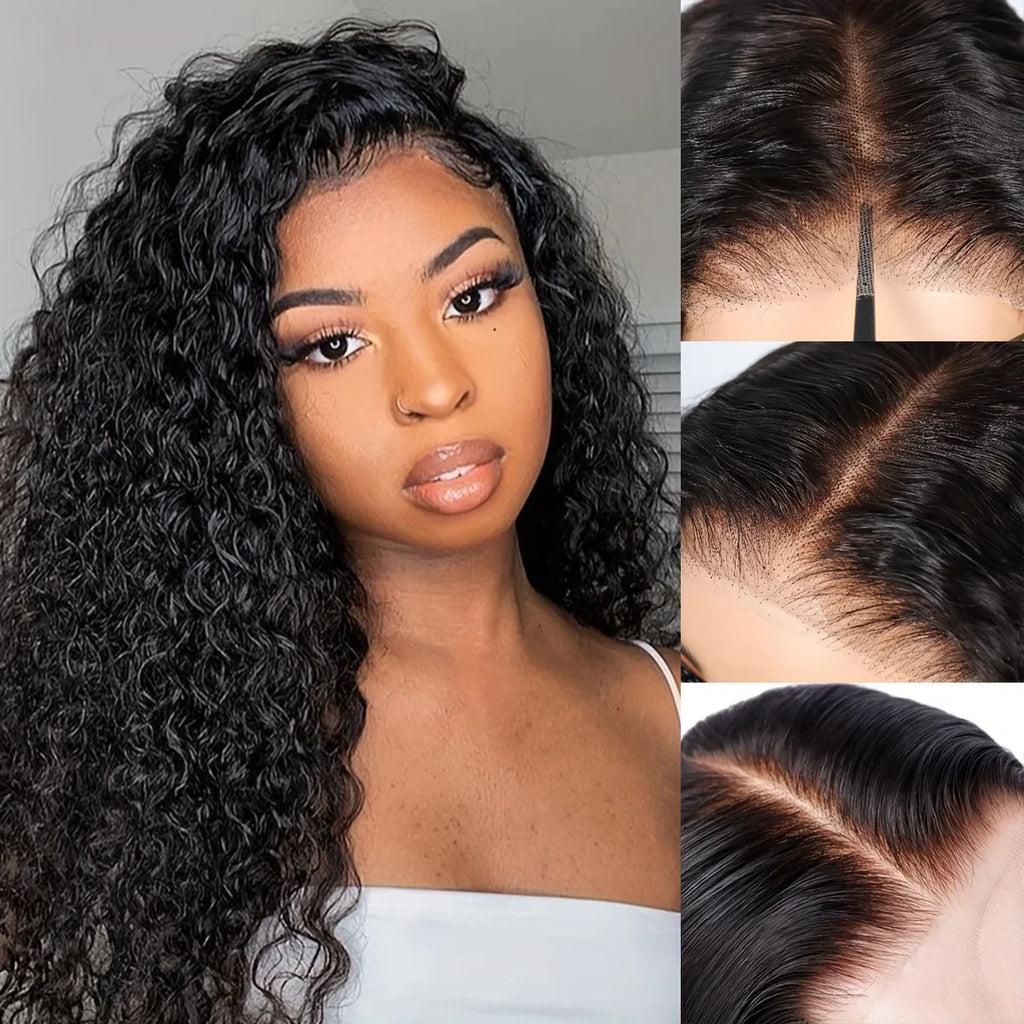 Perruque Lace Front Deep Wave Cheveux Humains Remy Hair 5x5 13x4 13x6 Densité 200% 16-42 Pouces – CLEVI Paris