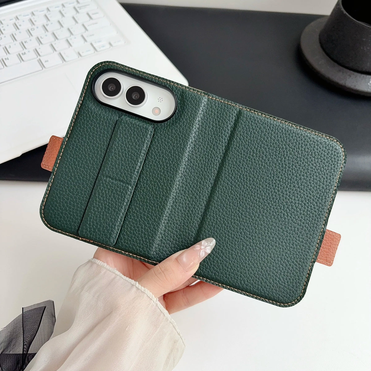 Étui iPhone Duo dragonne et porte-carte – CLEVI Paris