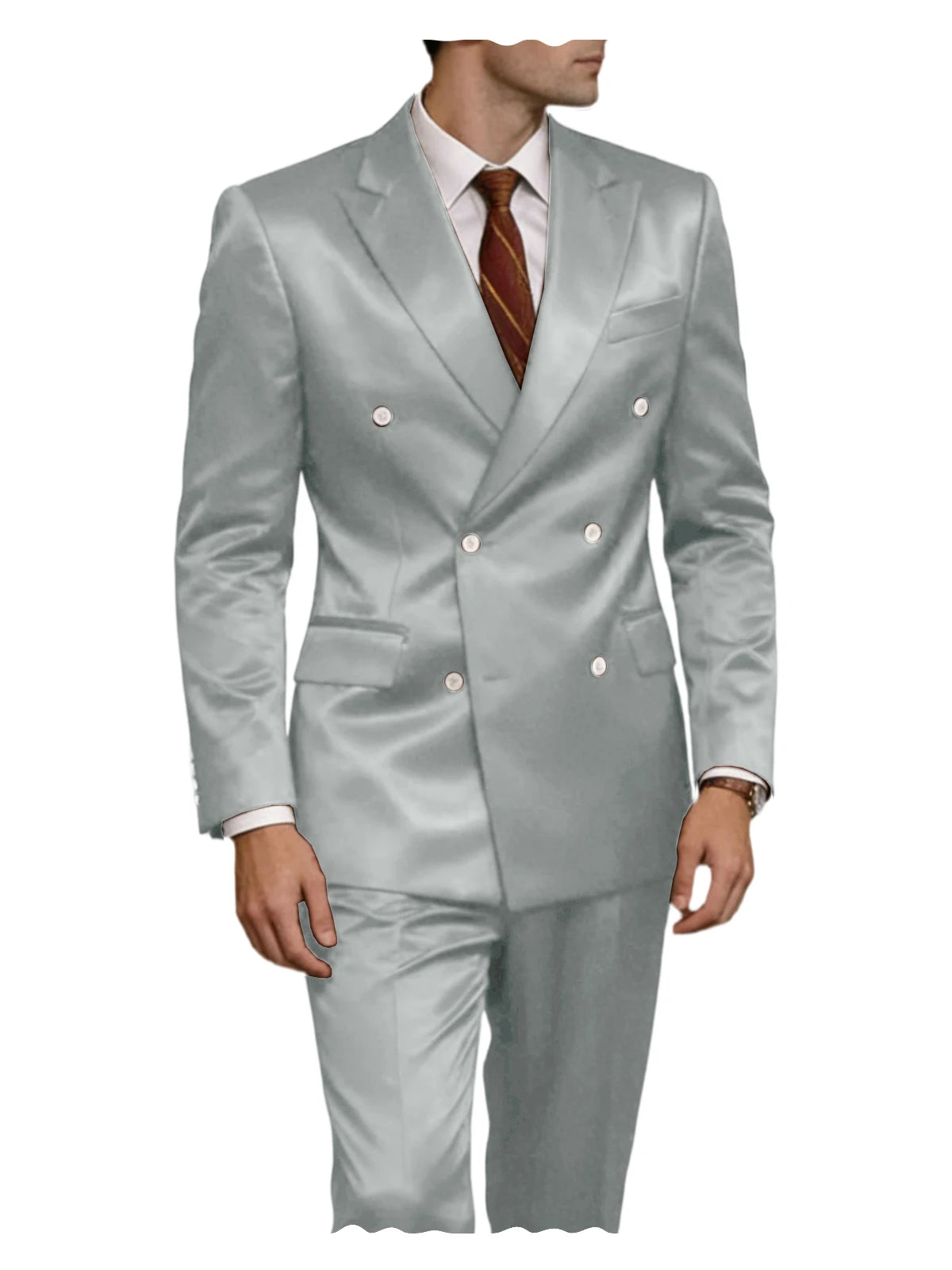 Smoking homme 2 pièces en satin – CLEVI Paris