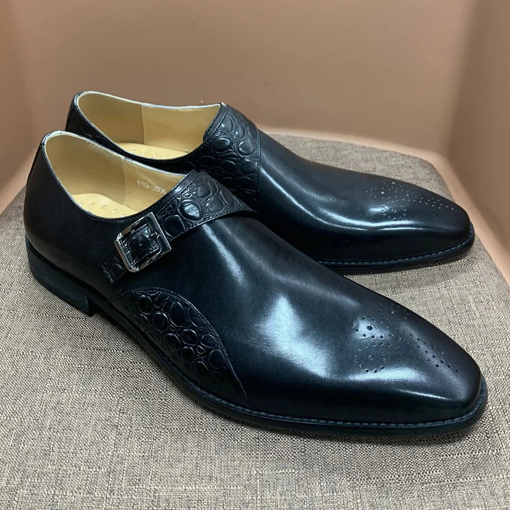 Chaussures habillées en cuir à bout pointu – CLEVI Paris