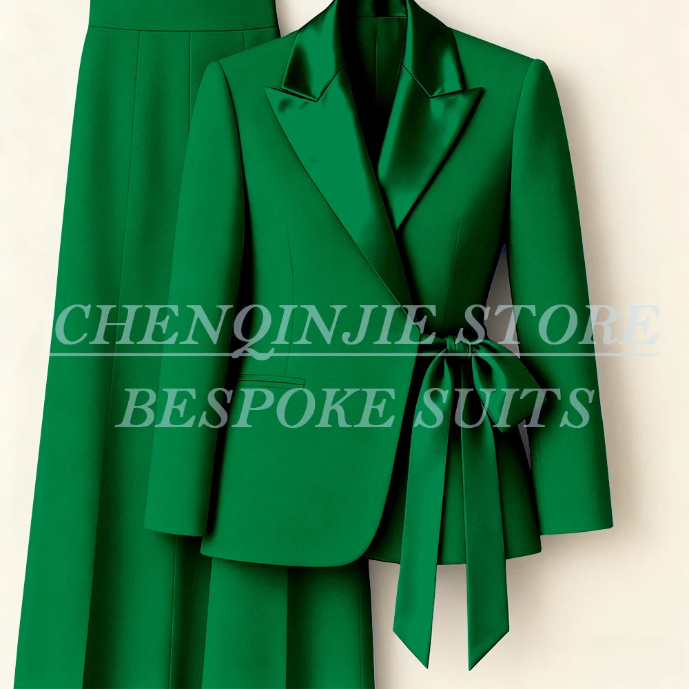 Tailleur femme blazer et pantalon large – CLEVI Paris