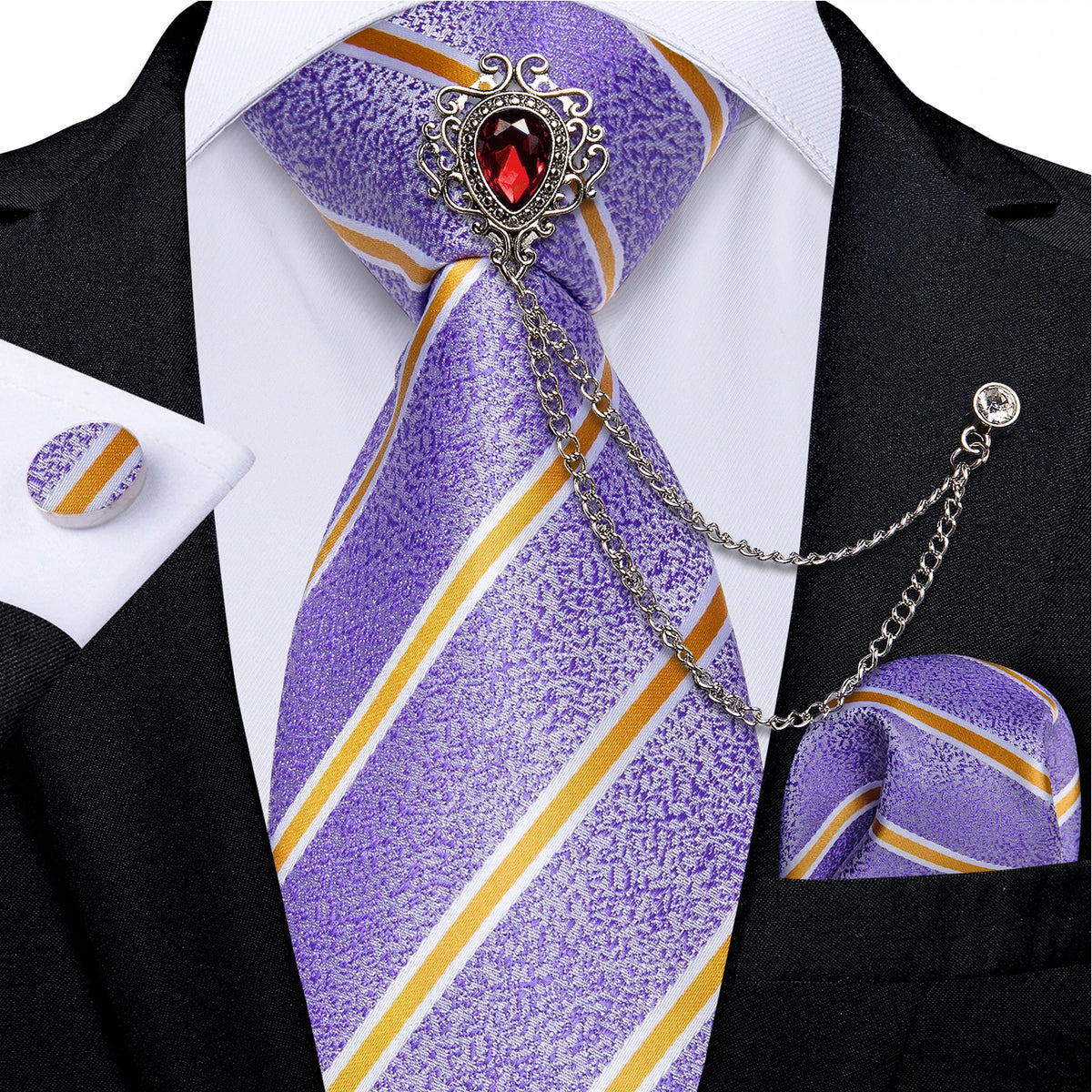 Coffret cravate homme, pochette et accessoires – CLEVI Paris