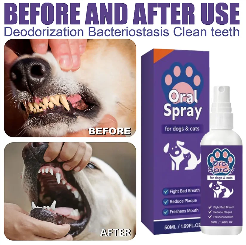 Spray d’hygiène buccale pour animaux – CLEVI Paris