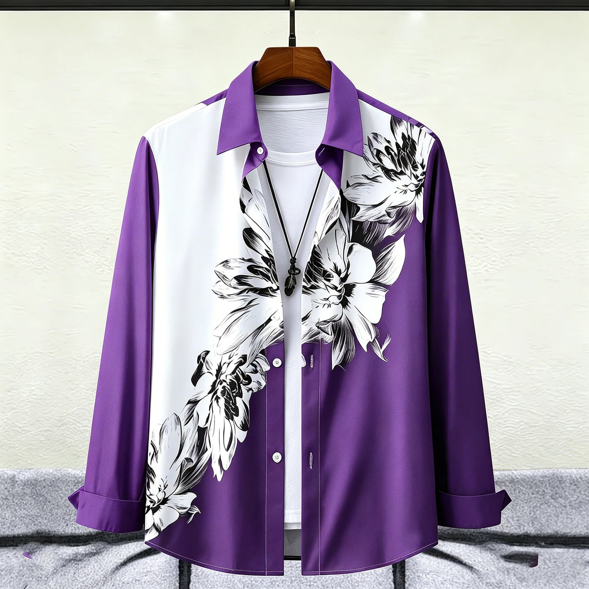 Chemise florale aquarelle homme – CLEVI Paris
