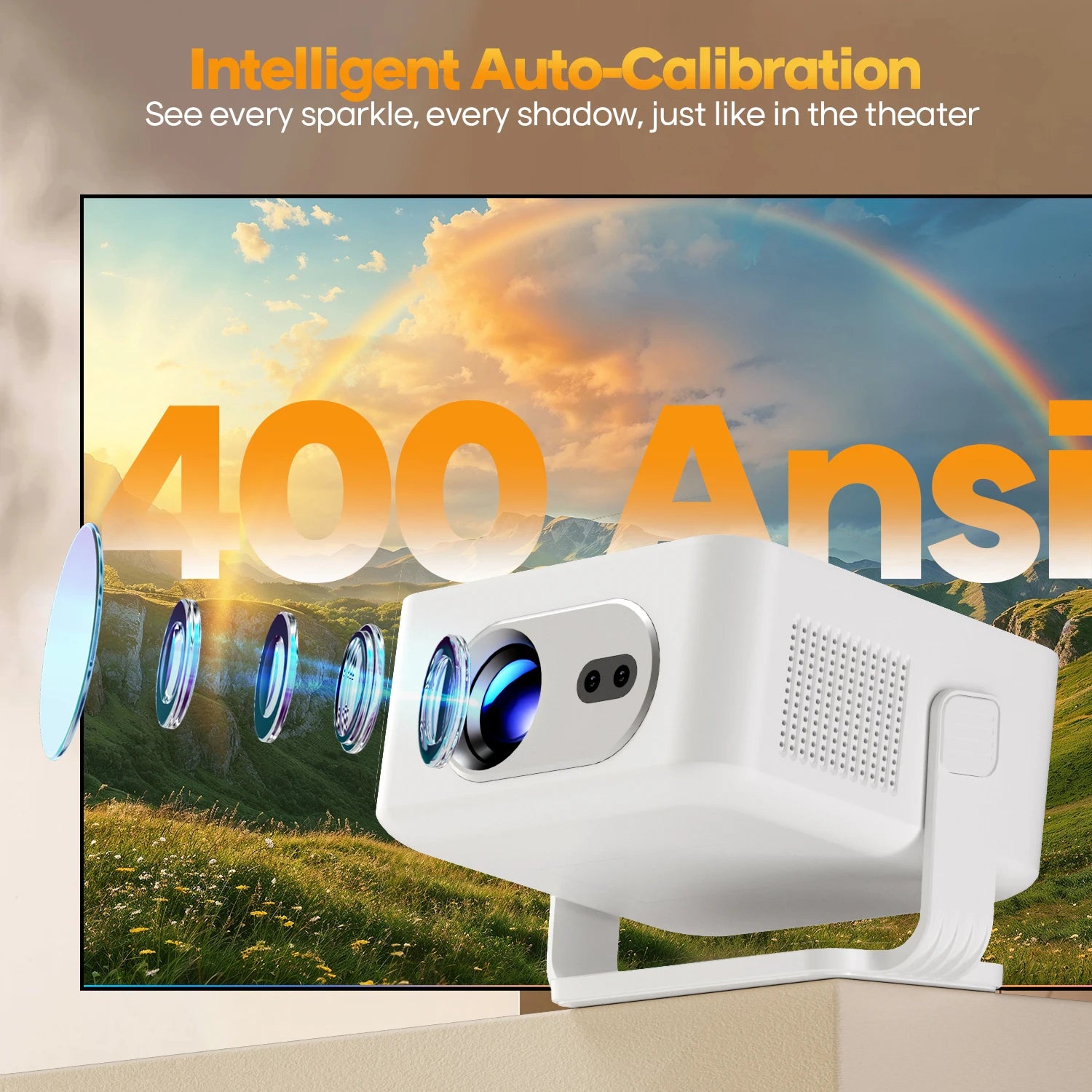Magcubic HY300Max Projecteur Android 14 720P 4K 8K 400 ANSI Autofocus WiFi 6 BT 5.4 – CLEVI Paris