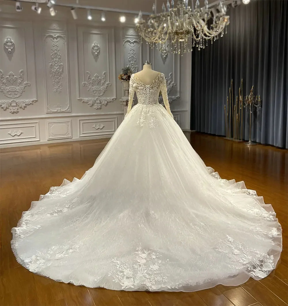 Robe de mariée sirène à traîne détachable – CLEVI Paris