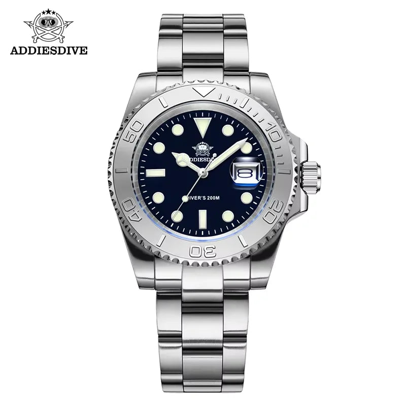 Montre Quartz Homme Addiesdive H3 Miyota 2115 Lumineux BGW9 Plongée 20 Bar Acier 316L 2 Coloris – CLEVI Paris