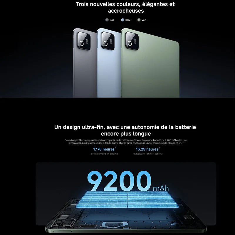 Tablette Xiaomi Pad 8 Wi-Fi 11,2 pouces – CLEVI Paris