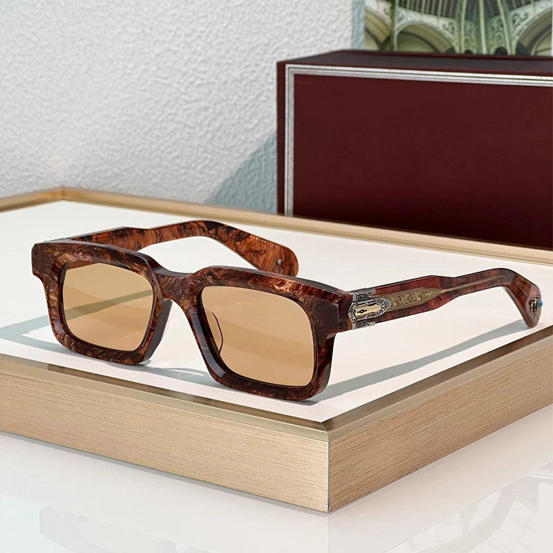 Lunettes de Soleil Homme Acétate Rectangle UV400 – CLEVI Paris