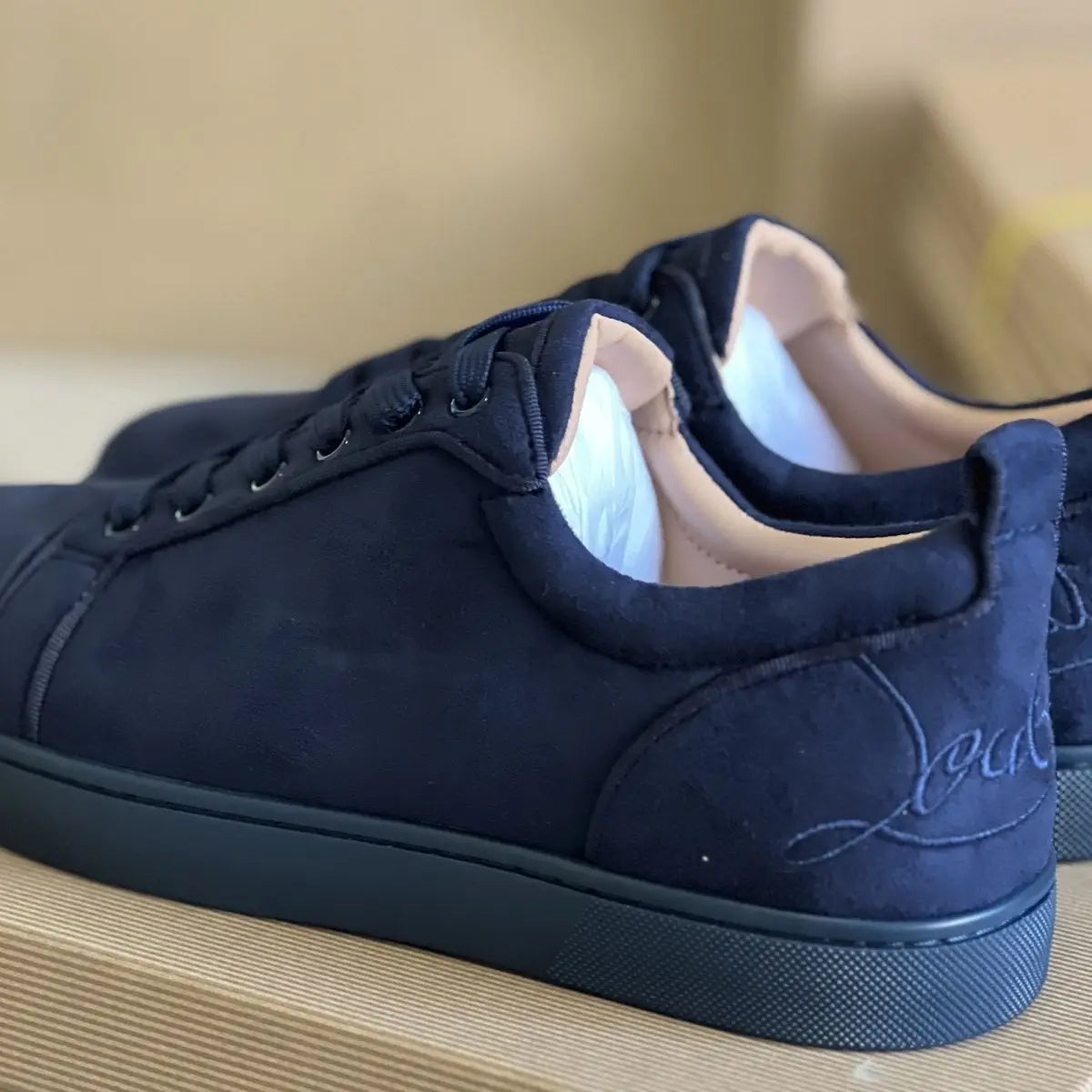 Sneakers Montantes Homme Cuir Rehaussantes Bleu – CLEVI Paris