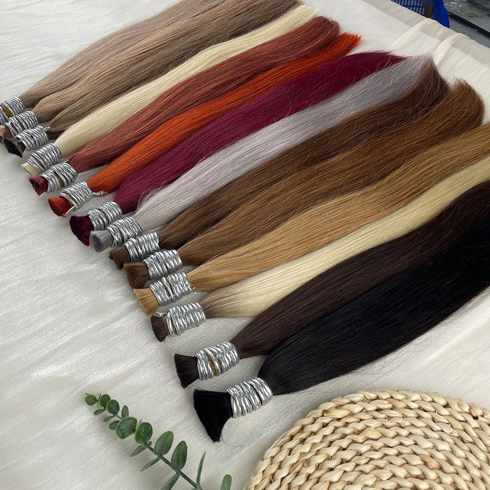 Mèches Bulk Brésiliennes Lisses 100% Cheveux Humains – CLEVI Paris