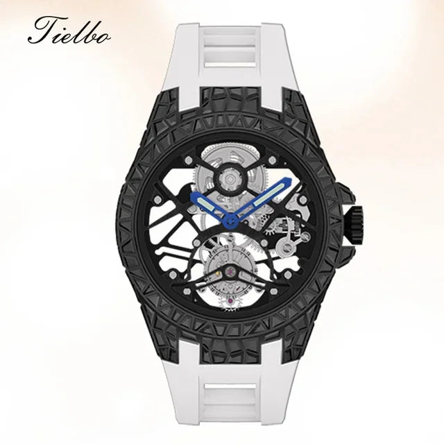 Montre Tourbillon Volant Cristaux Squelette Unisexe – CLEVI Paris