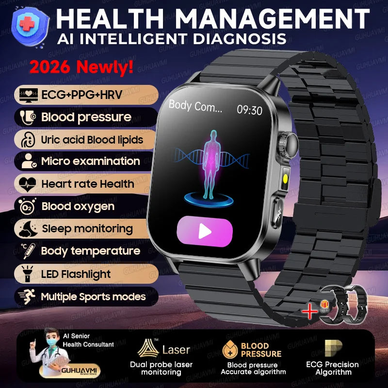 Montre connectée ET571 AMOLED 2″ – CLEVI Paris