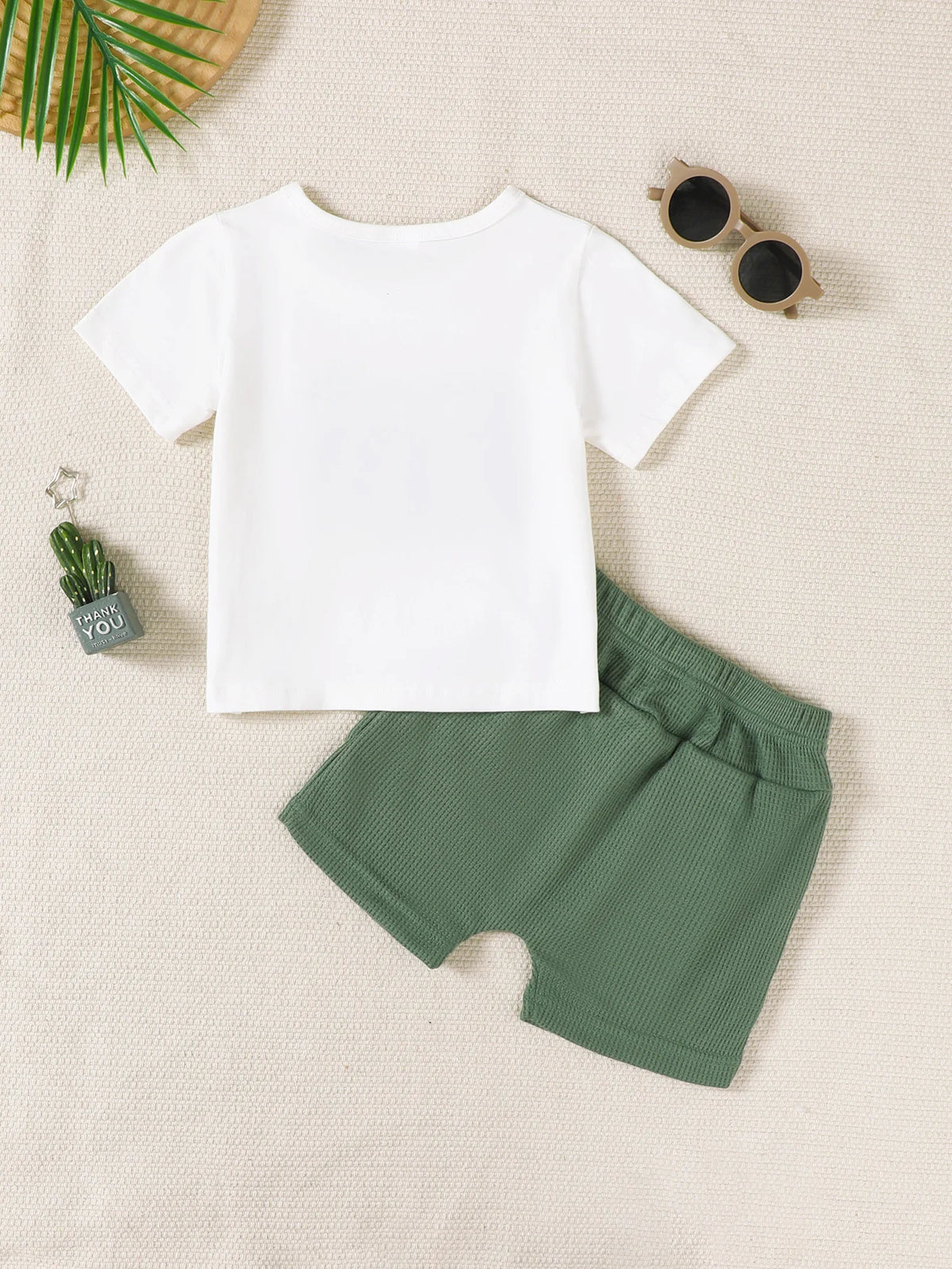 Ensemble bébé garçon Mom’s Boy haut et short – CLEVI Paris