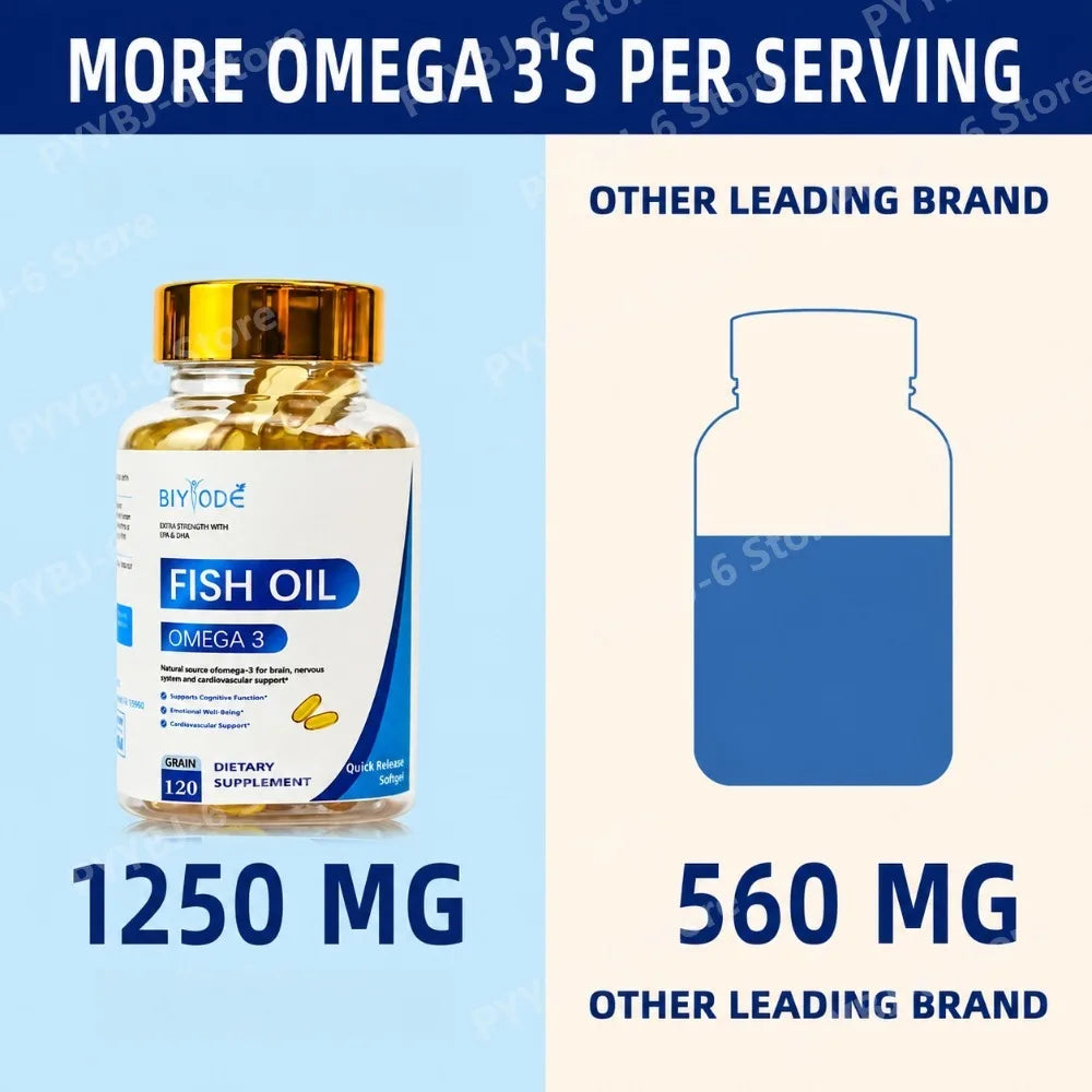 Oméga-3 citron, 120 capsules molles – CLEVI Paris