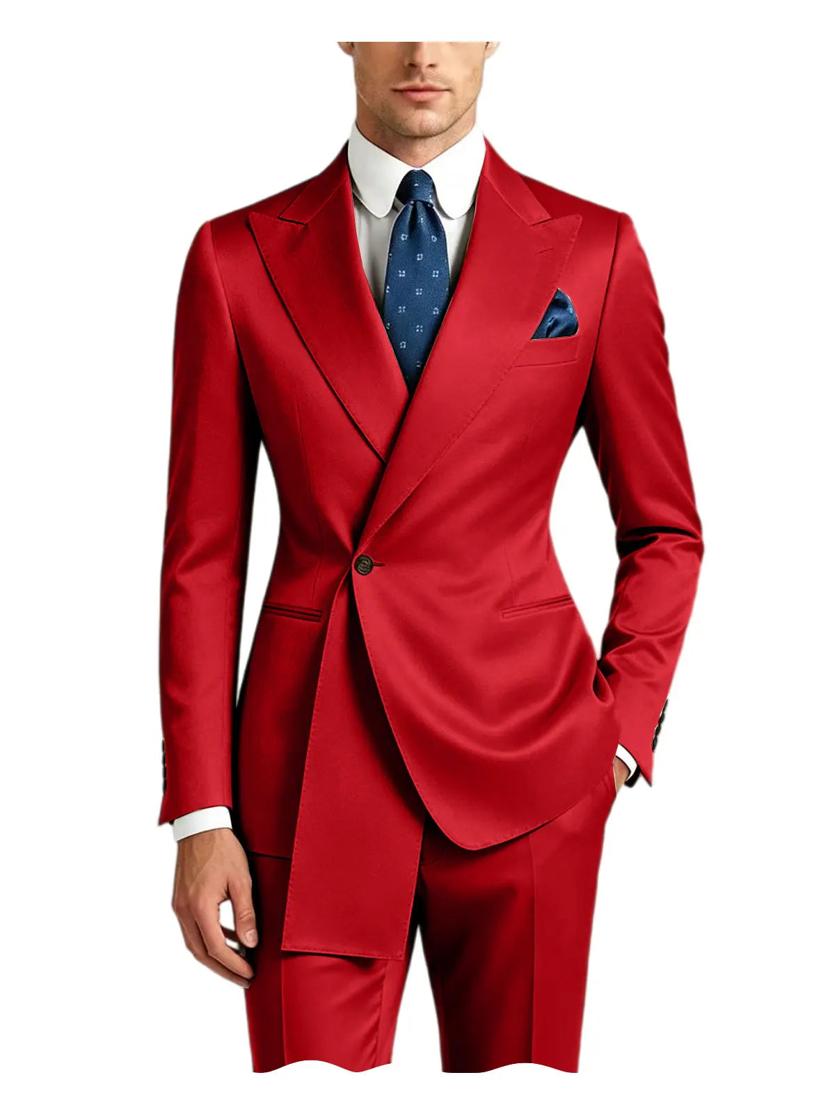 Smoking homme en satin 2 pièces – CLEVI Paris