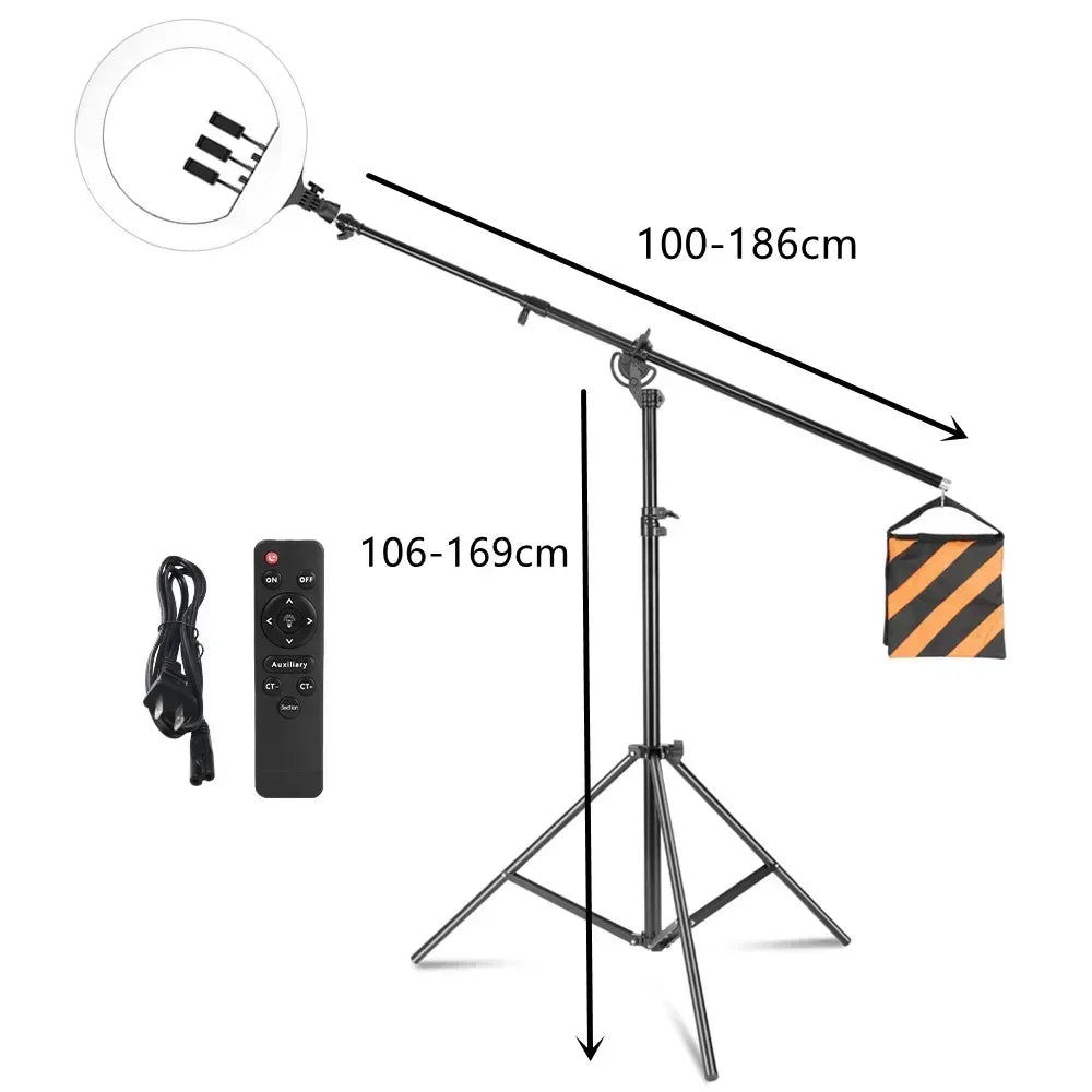 Anneau LED SH 18 pouces et supports au choix – CLEVI Paris