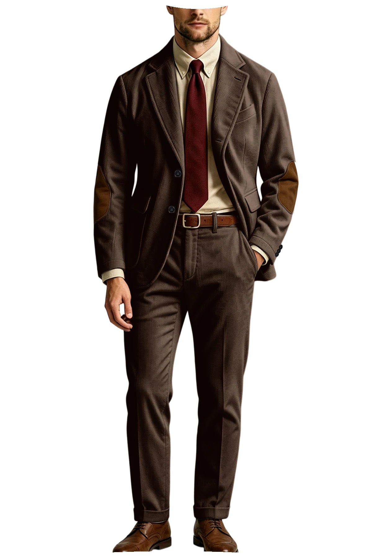 Costume homme 2 pièces en velours côtelé – CLEVI Paris