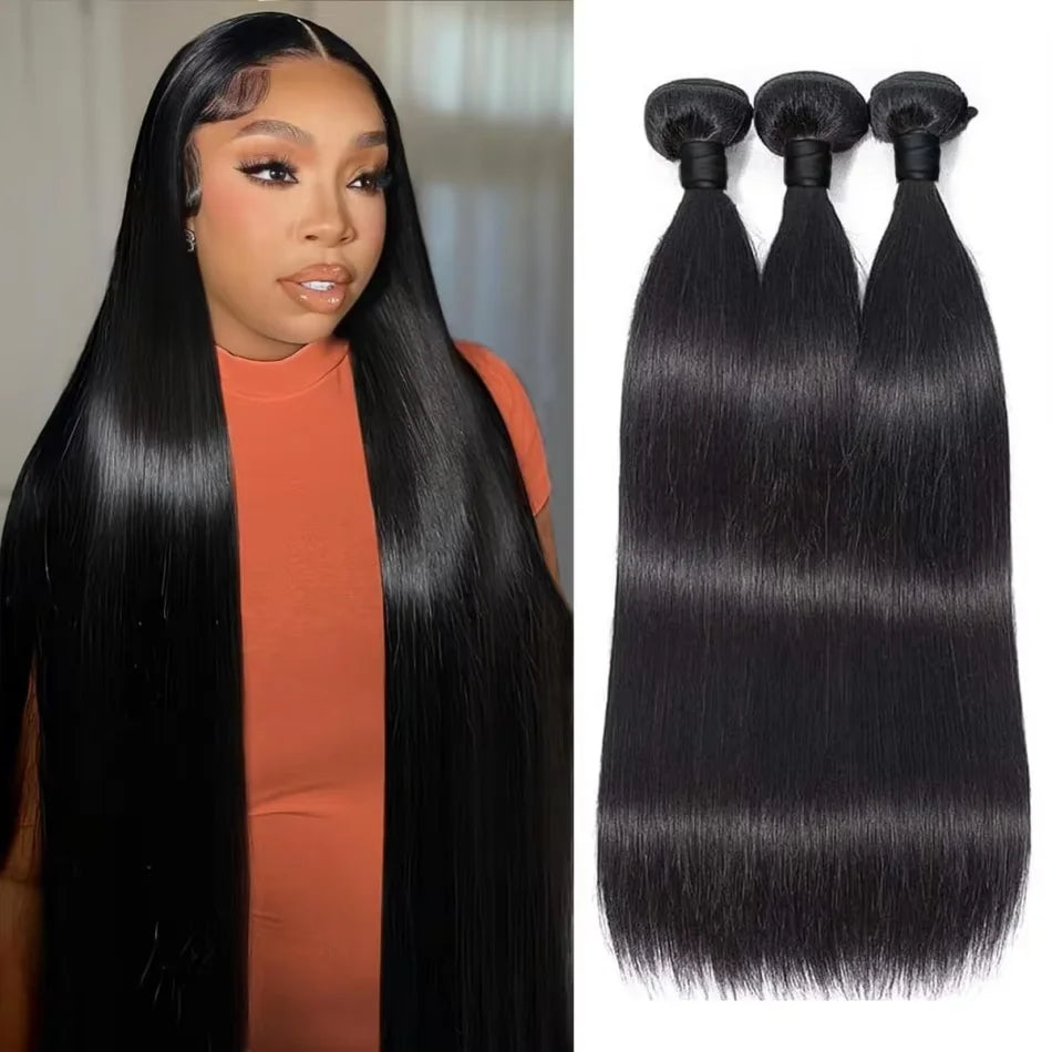 Straight Bundles Cheveux Humains Péruviens Remy Hair 10-40 Pouces – CLEVI Paris