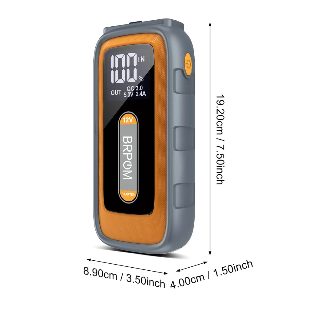 Booster de batterie voiture 12 V avec pompe – CLEVI Paris