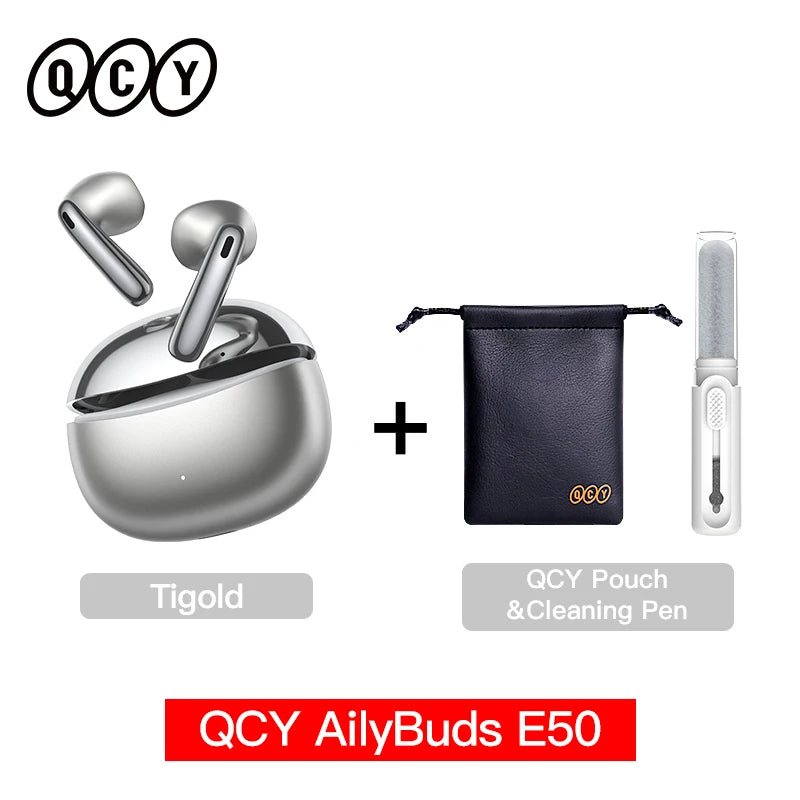 Écouteurs QCY AilyBuds E50 ANC -38dB LDAC Hi-Res 40h – CLEVI Paris