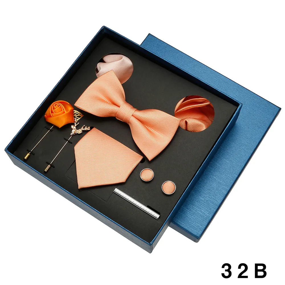Coffret homme 8 pièces, cravate et accessoires – CLEVI Paris