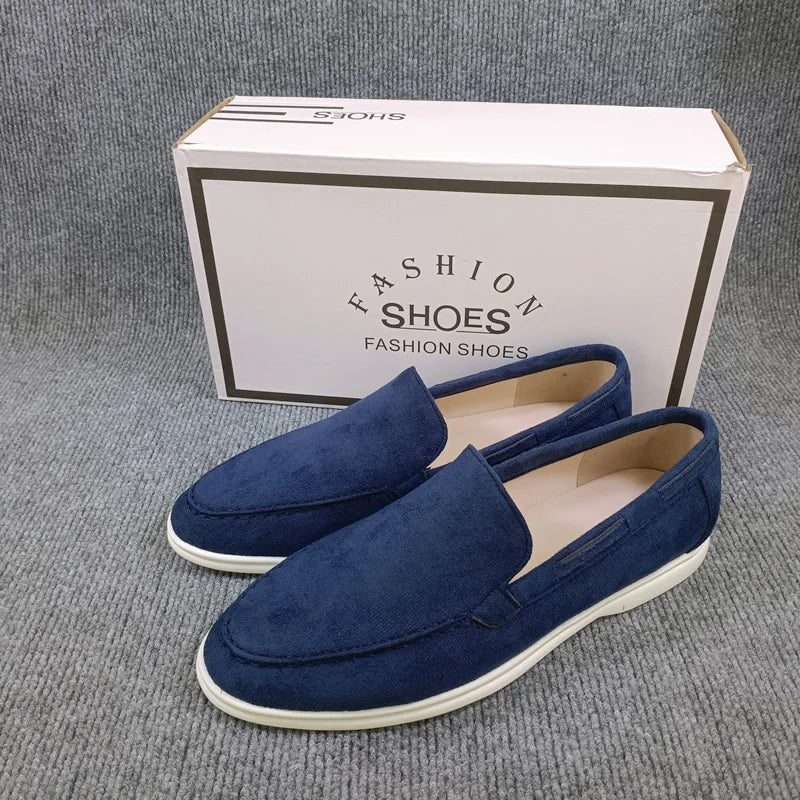 Mocassins Suède Homme Slip-On – CLEVI Paris