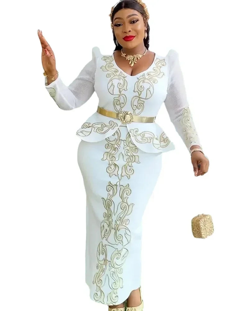 Robe longue africaine de cérémonie – CLEVI Paris