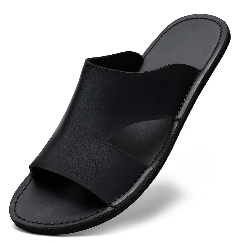 Sandales Homme Cuir de Vache Véritable Casual Antidérapantes – CLEVI Paris