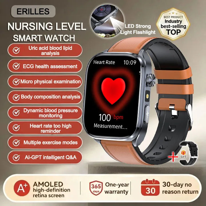 Montre connectée Erilles ET572 AMOLED – CLEVI Paris