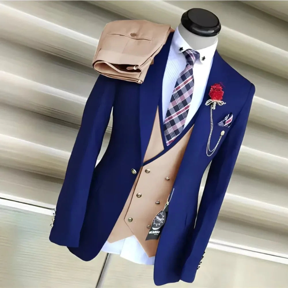 Costume homme 3 pièces, coupe slim – CLEVI Paris