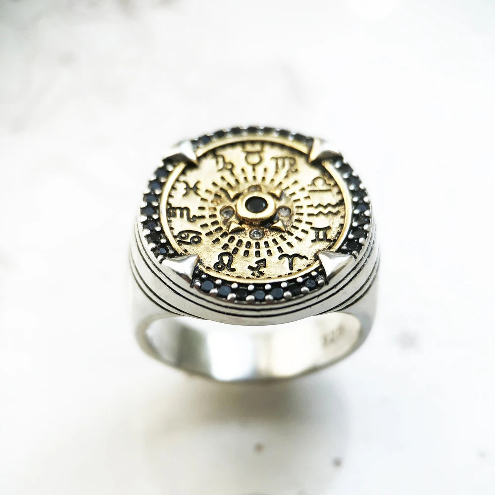 Bague unisexe en argent 925 et zirconium – CLEVI Paris