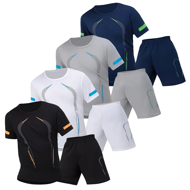 Ensemble homme en maille t-shirt et short – CLEVI Paris