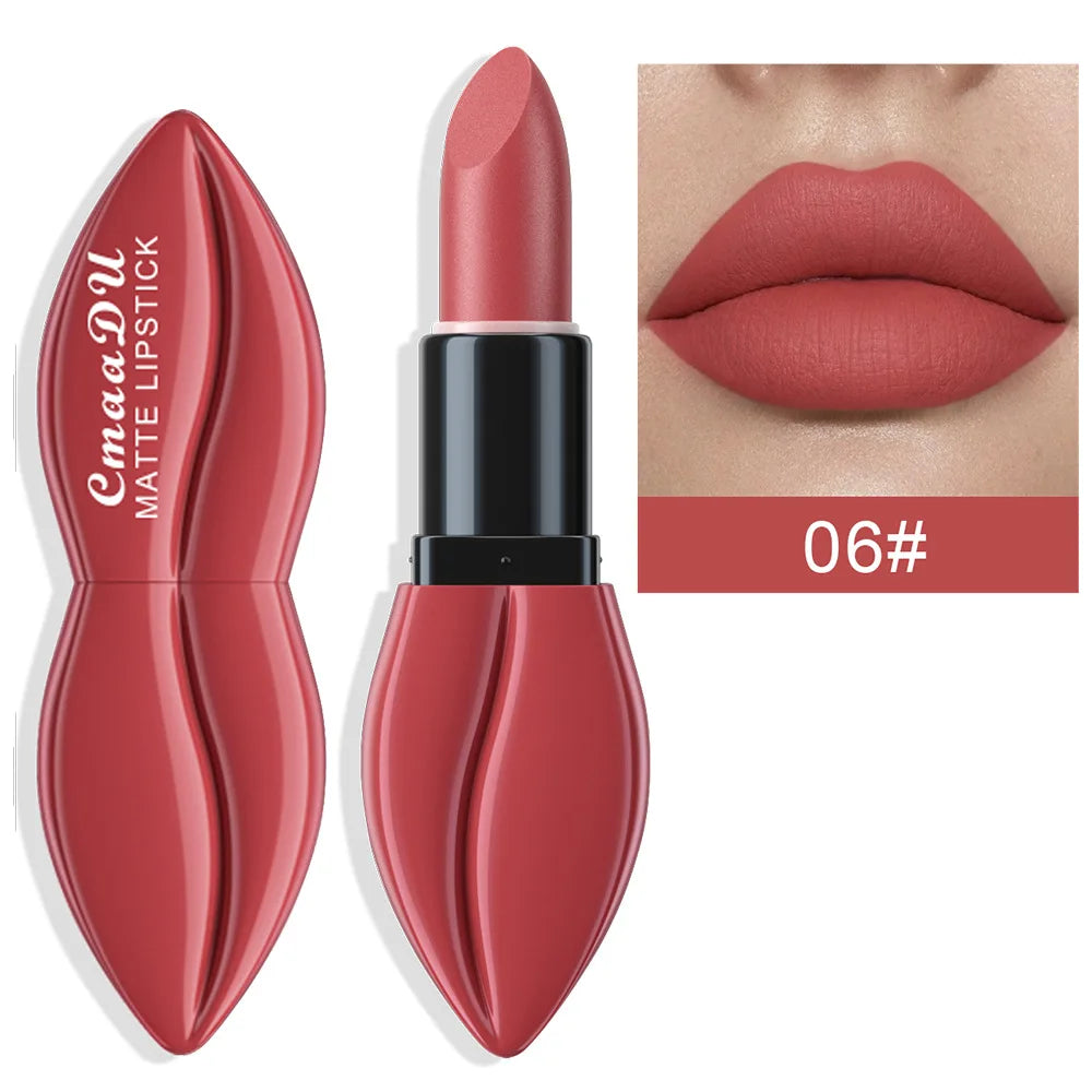 Rouge à Lèvres Mat Waterproof Longue Tenue — Velvet Nude & Pigmenté – CLEVI Paris