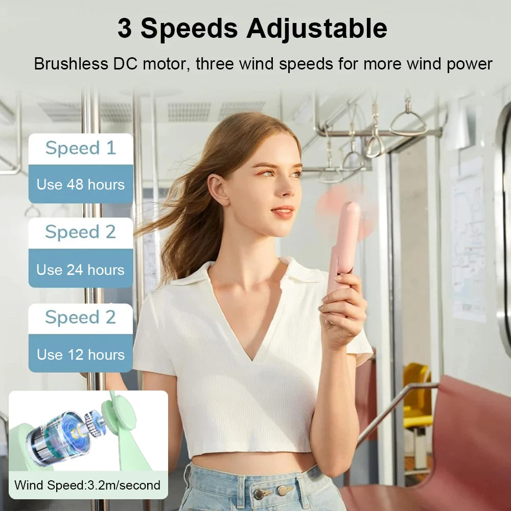Mini ventilateur pliable HZ001 2000 mAh – CLEVI Paris
