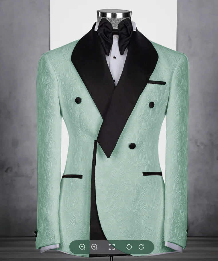 Costume homme fleuri 2 pièces, coupe droite – CLEVI Paris