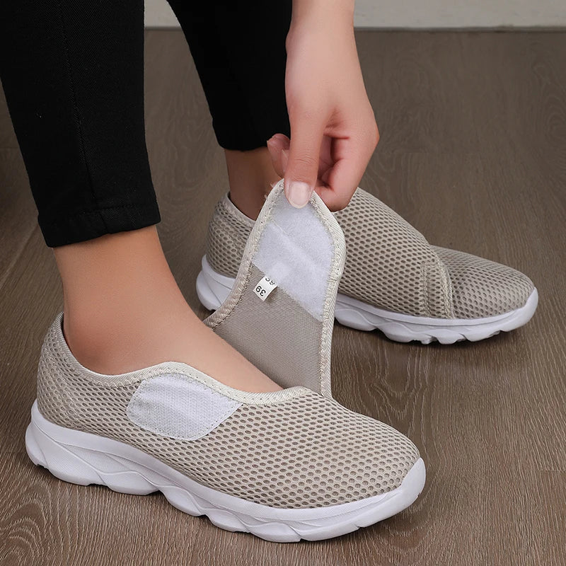 Chaussures femme en maille ajustables – CLEVI Paris