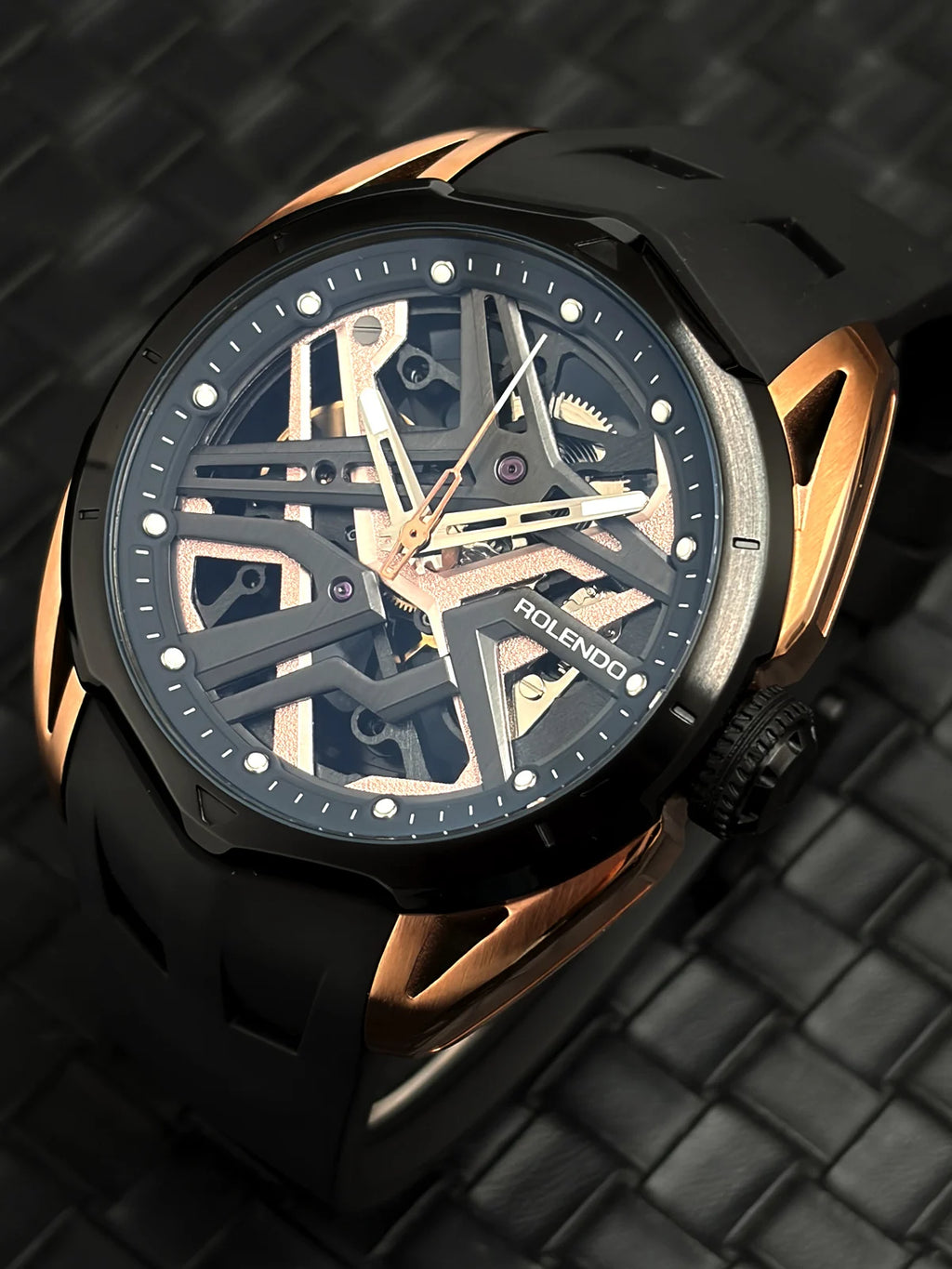 Montre automatique ROLENDO 009 squelette – CLEVI Paris