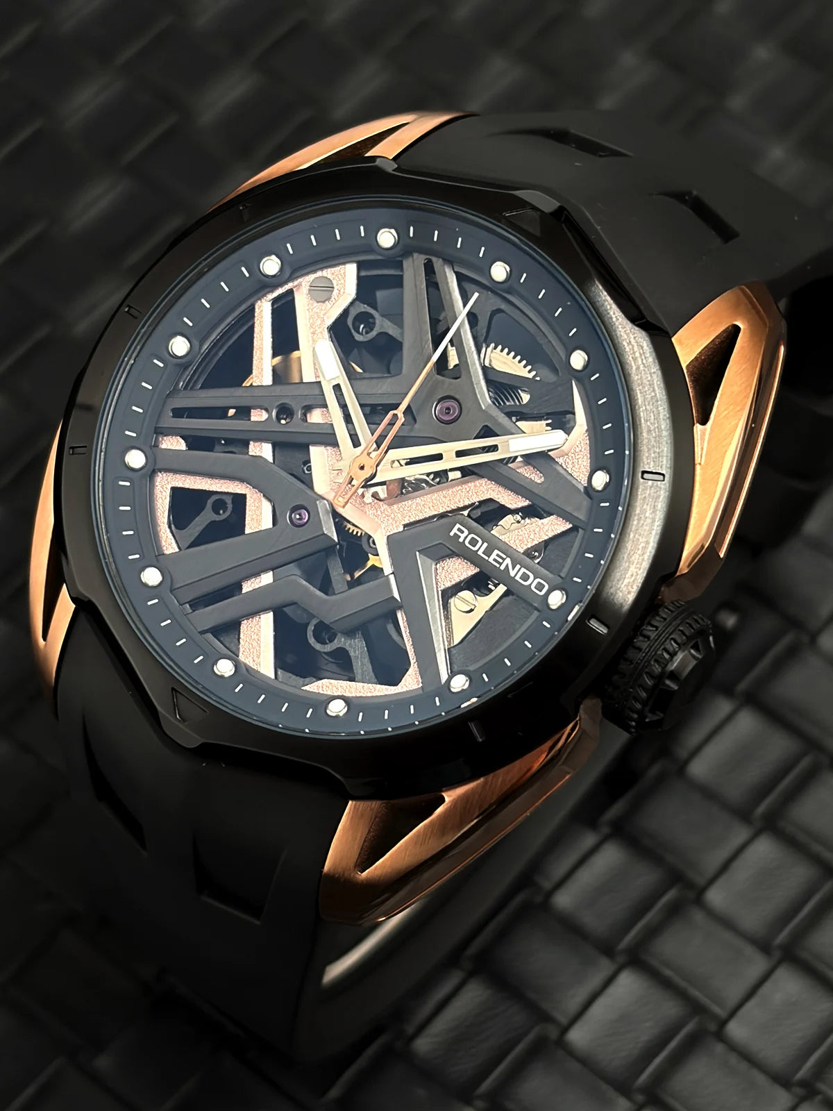 Montre automatique ROLENDO 009 squelette – CLEVI Paris