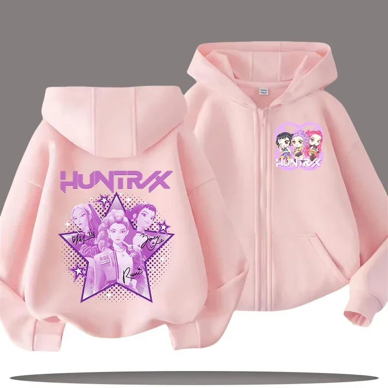 Sweat à capuche enfant zippé imprimé – CLEVI Paris