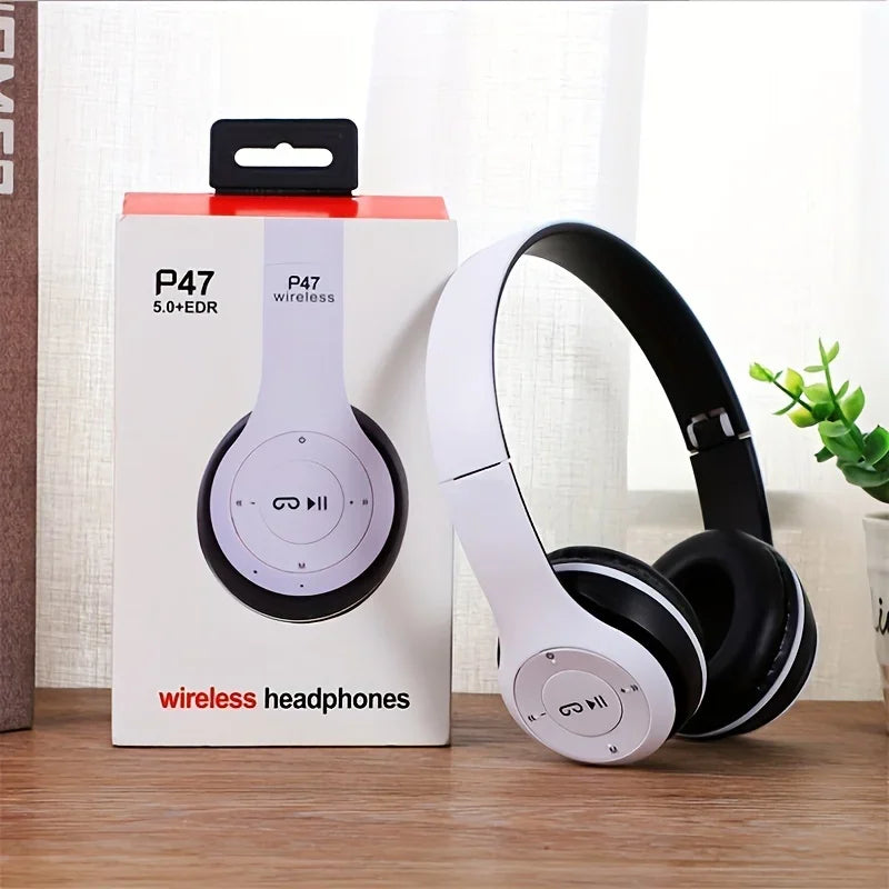 Casque Bluetooth P47 HiFi Bass Pliable Micro Enfant Gaming – CLEVI Paris
