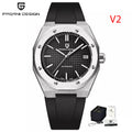 Montre Automatique Homme Pagani Design PD-1673 Seiko NH35 Saphir Lumineux Phase de Lune 10 Bar 7 Coloris – CLEVI Paris