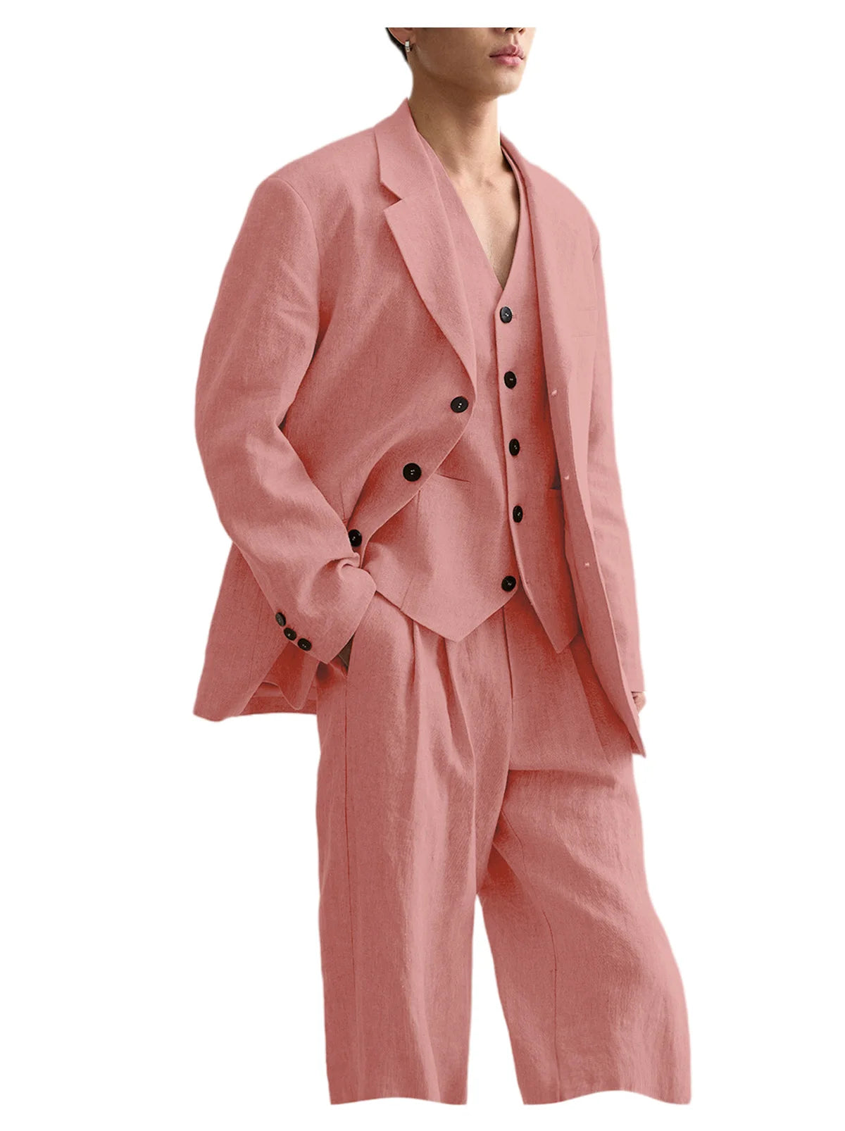 Costume Homme Lin 3 Pièces – CLEVI Paris