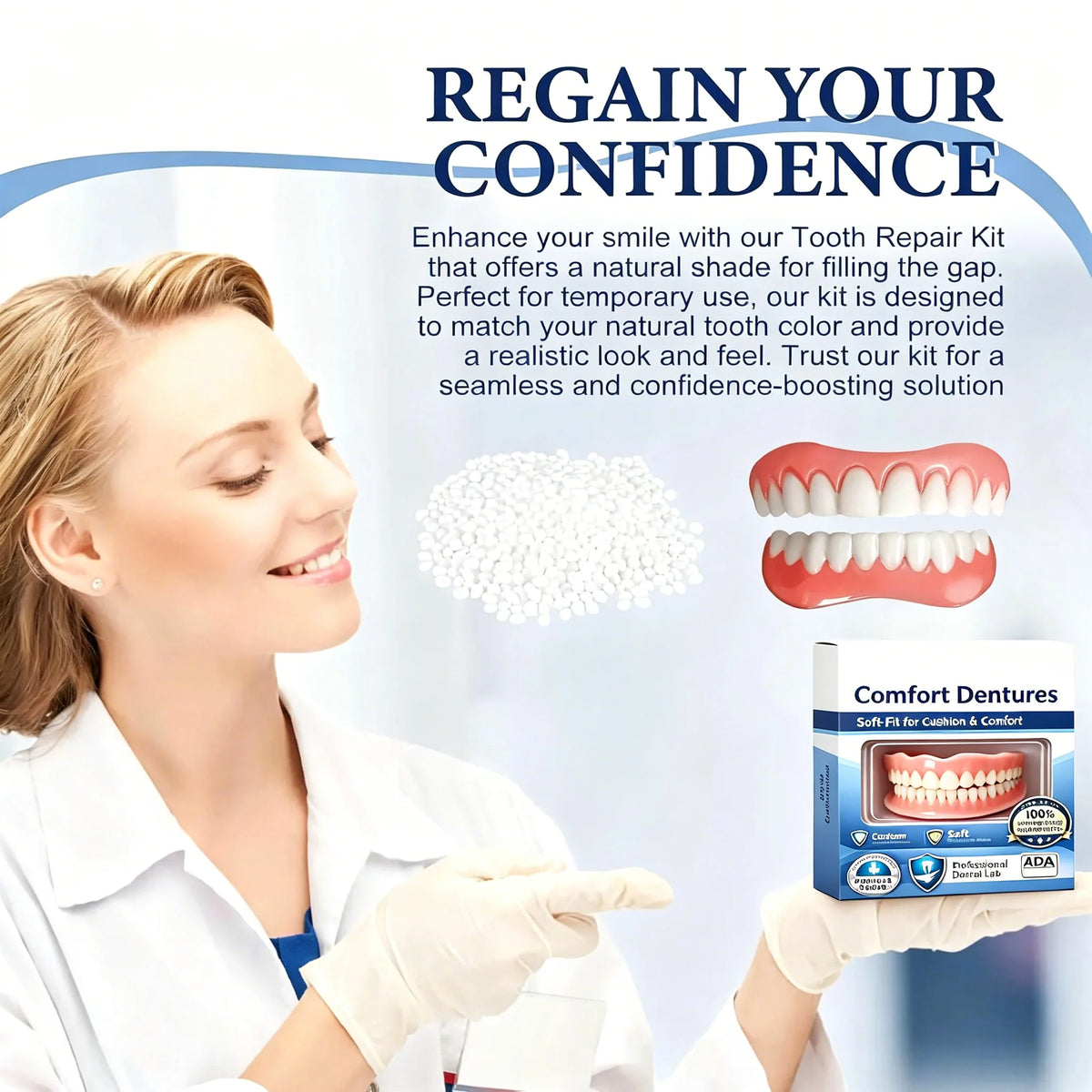 Dents artificielles en silicone – CLEVI Paris