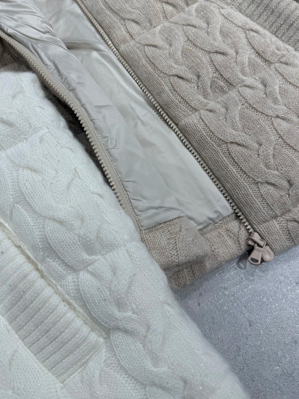 Gilet femme en cachemire matelassé – CLEVI Paris