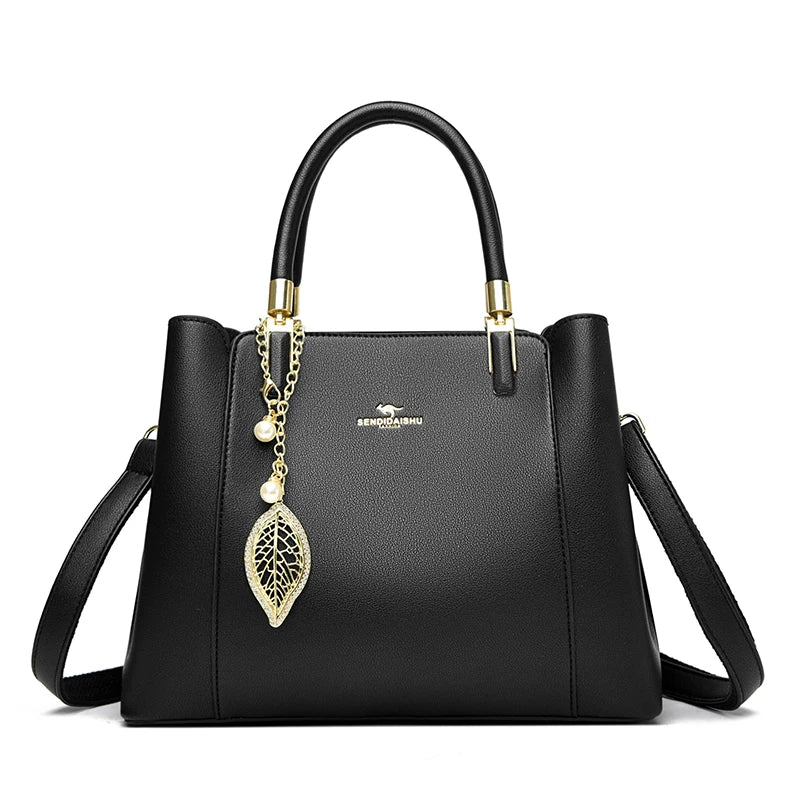 Sac Fourre-Tout Femme Cuir Microfibre 3 Compartiments 29x22cm – CLEVI Paris