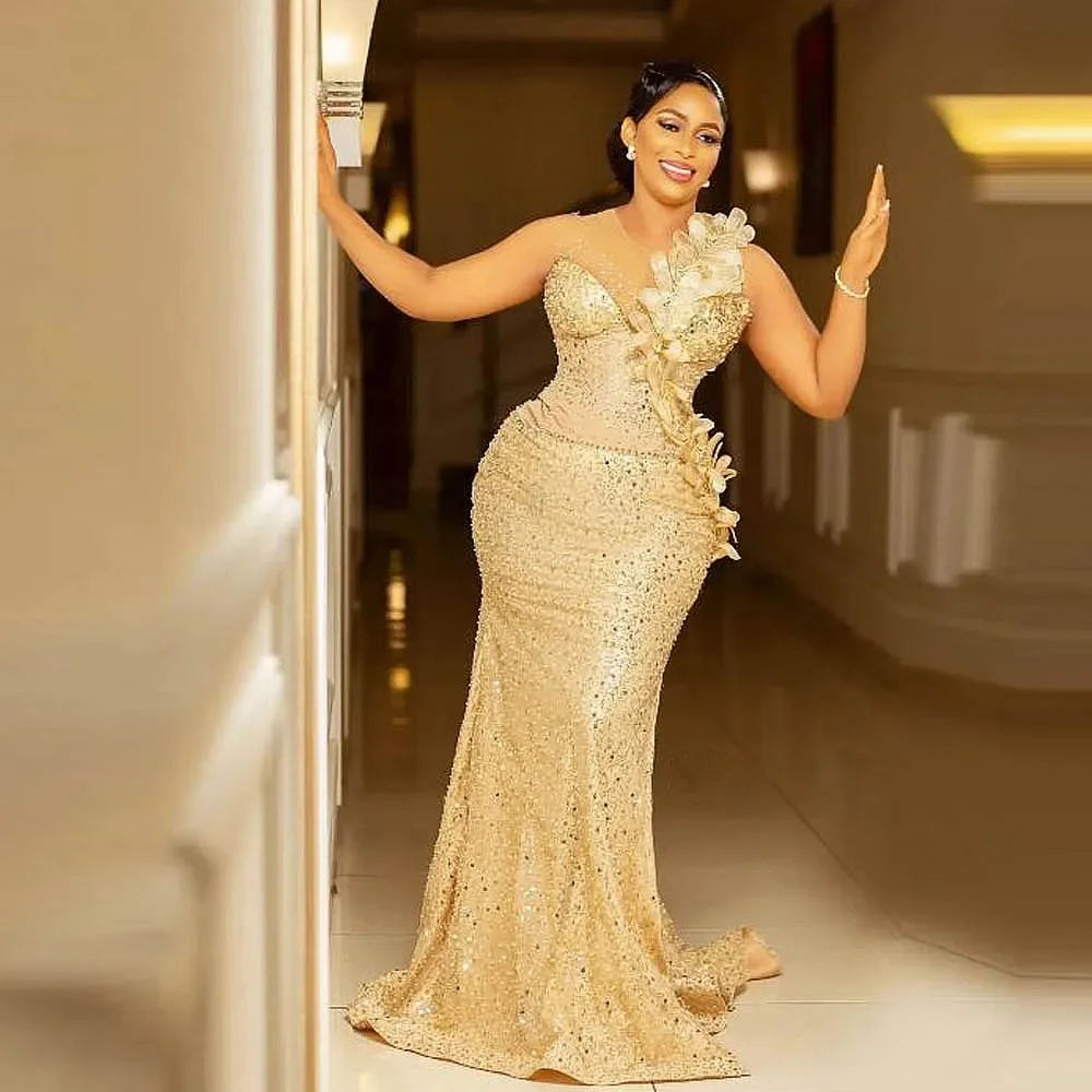 Robe de soirée sirène satinée – CLEVI Paris