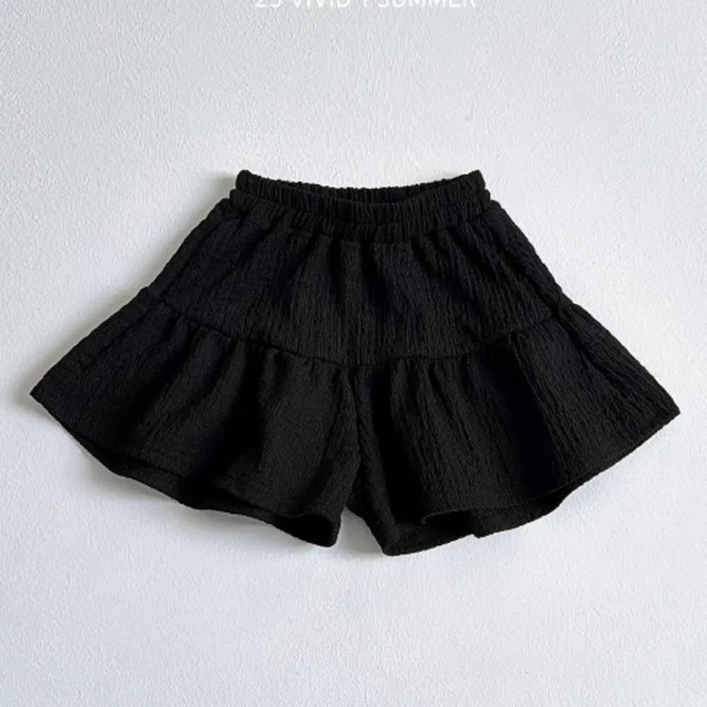 Short fille à volants taille élastique – CLEVI Paris
