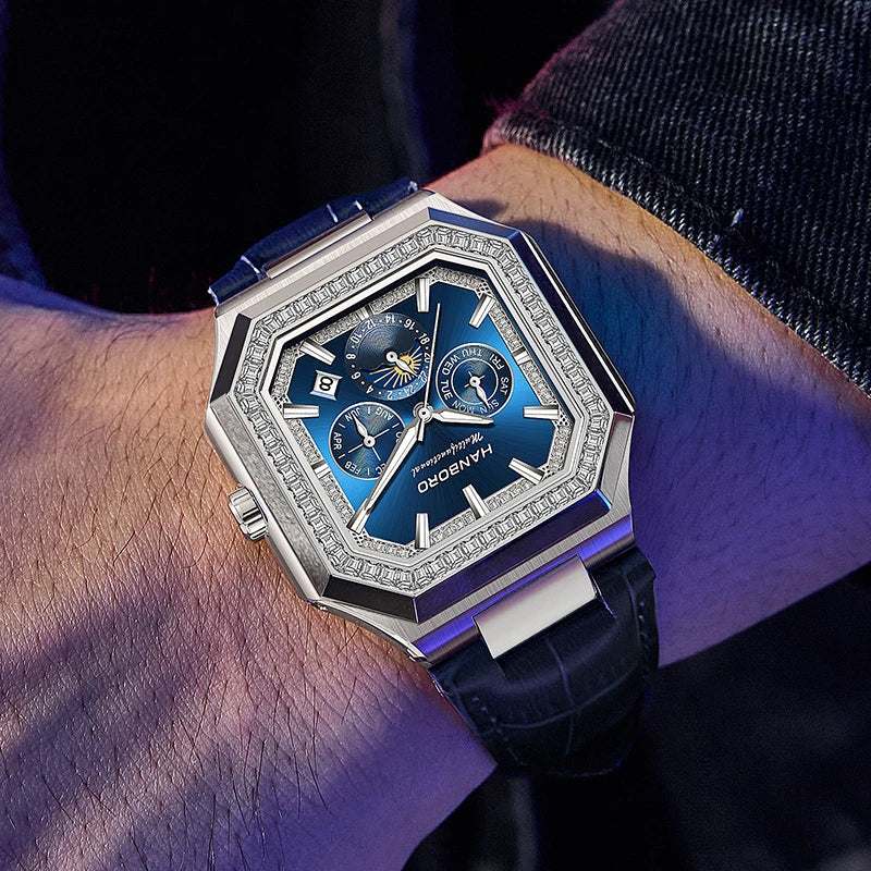 Montre automatique carrée HANBORO – CLEVI Paris